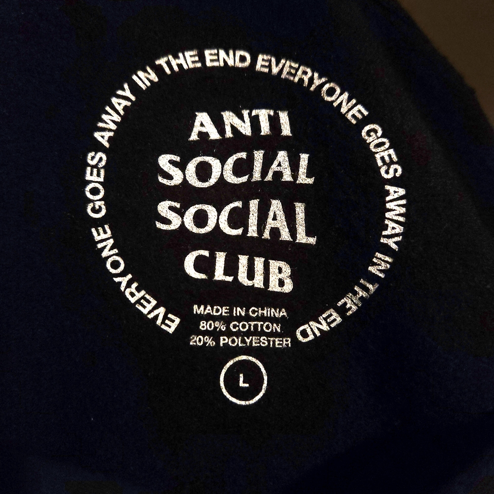 Anti Social Graphic Hoodie - Black and Neon Green - Picture 3 of 3